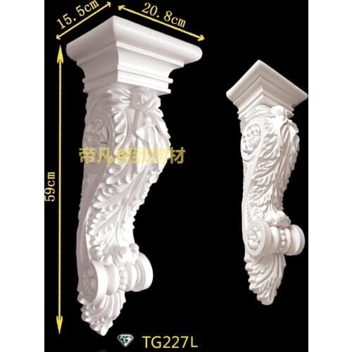 Classic European style PU polyurethane corbel fireplace decoration entrance decor corridor portal decorating components