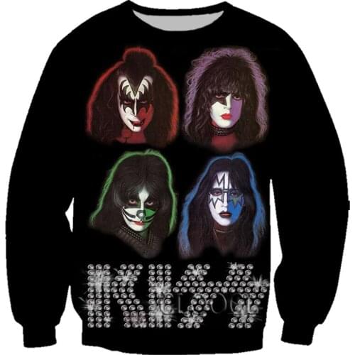 CLOOCL DropShipping Rock Metal Kiss Band 3D Print Men Women Hip Hop Sweatshirt Unisex Casual Harajuku Autumn Hot Selling Tops