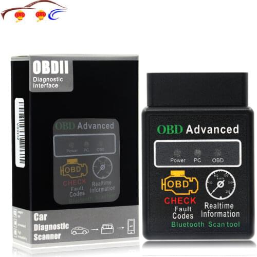 HHobd Chip 25k80 Version 1.5 ELM327 HH OBD Advanced OBDII OBD2 Bluetooth Mini ELM327 Wireless Converter Scanner