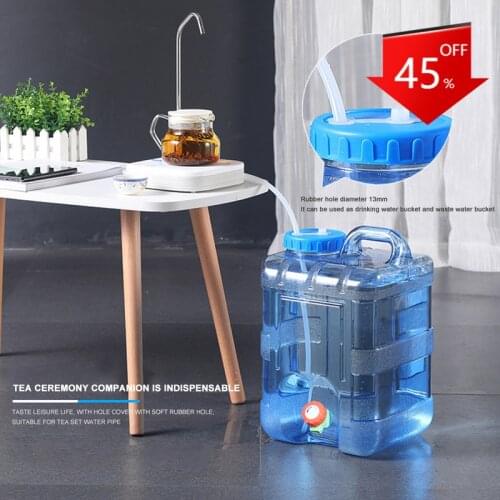5-10L Food Grade PC Water Container Portable Driving Water Tank Container with Water pipe for Camping Picnic Hiking Water Bucket