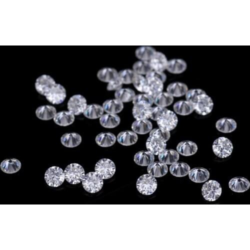 1.3mm small size moissanit FG color Round brilliant cut loose beads jewelry DIY bracelet Total 1 carat about 100pcs