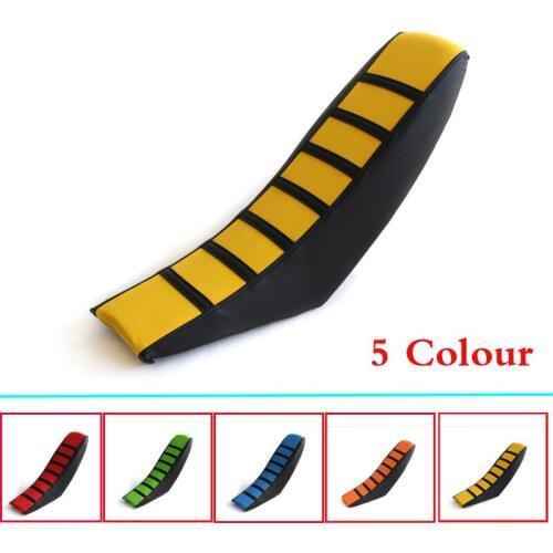 Motorcycle Pro Ribbed Rubber Gripper Soft Seat Cover For HONDA YAMAHA SUZUKI KAWASAKI KTM Dirt Bike Off Road Motocross