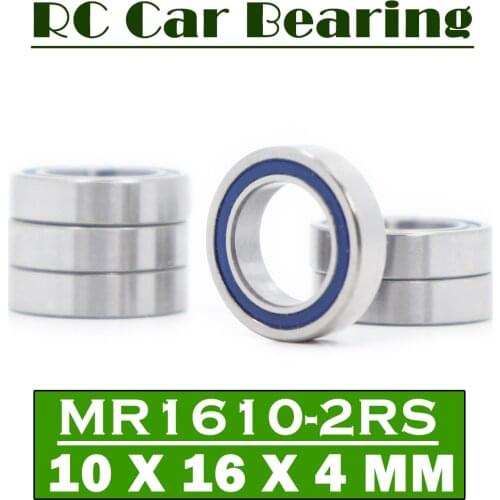 MR1610 2RS Bearings Blue Sealed 10x16x4 mm , ABEC-3 MR1610RS Ball Bearing 6700-16 Parts For Hobby RC Car Truck , Pick of 6 Pcs