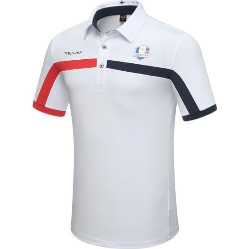 2020 Men Golf T Shirt Summer Breathable Quick-drying Uv Resistance T shirt Training Tennis Sportswear D0653