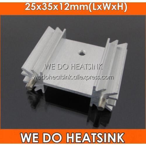 WE DOHEATSINK 5pcs 25x35x12mm Extruded Radiator Heatsink With Radial Fins For MOSFET