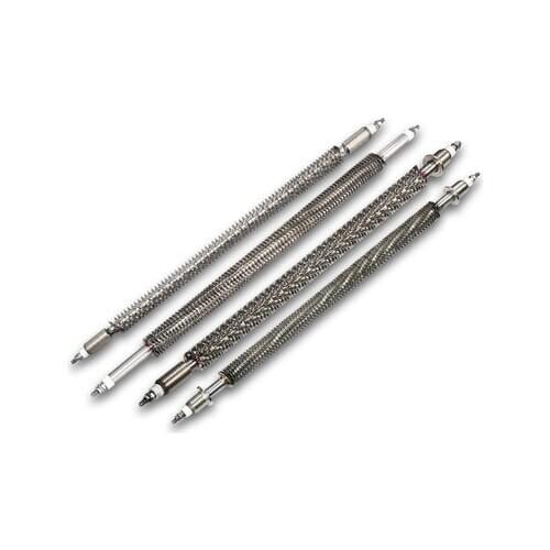 In-line fin heating tube