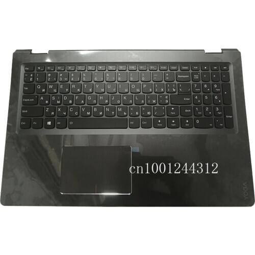 Rus New For Lenovo FLEX 4-15 ideapad Yoga 510-15 510-15ISK Palmrest Upper Case Keyboard Cover Dark gray With Backlit 5CB0L66015