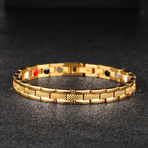 New Design Stainless Steel Magnetic Bracelet for Women Girls Love Family Gift No Fade