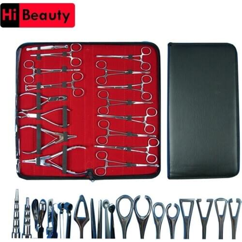 8/16pcs Stainless Sterile Slotted Round Navel Forceps Clamp Triangle Open Plier Ear Nose Piercing Tools Tattoo Piercing Supply