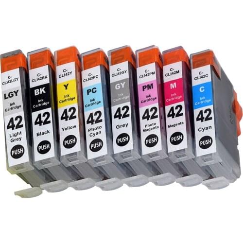 Pre-filled Compatible Ink Cartridge for Canon CLI-42 With Ink for Canon Pro 100 Printer