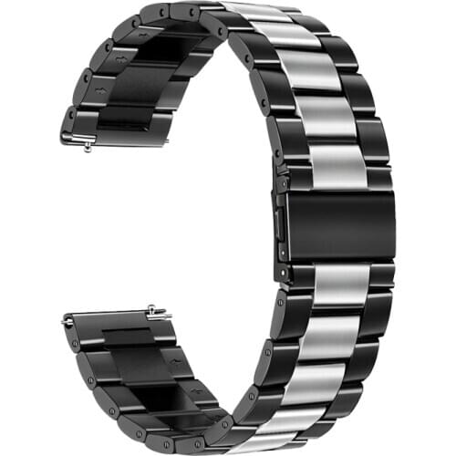 22mm/20mm Stainless steel strap for Samsung gear S3 Frontier galaxy 46mm/42mm huawei watch gt band S2 classic active 2 bracelet