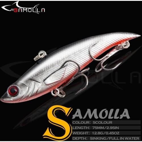 Fishing Lure VIB Sinking Hard Bait Weights 12.8g Vibration Isca Artificial Baits Double Hooks Pesca For Perch Fish Tackle Lures
