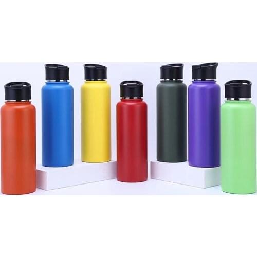 40oz Water Bottle Stainless Steel Sports Water Bottle Vacuum Insulated Wide Mouth Travel Portable Thermal Bottle