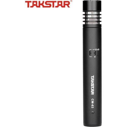 Takstar CM-63 Small-diaphragm Condenser Mic Wired Cardioid Stereo Music Pick Up Microphone for Broadcasting Recording Instrument