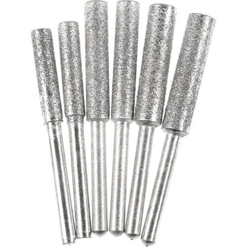 1PC Chainsaw Sharpener Stone Whetstone Accessories Grinding Tools 4.0mm 4.8mm 5.5mm Diamond Coated Cylindrical