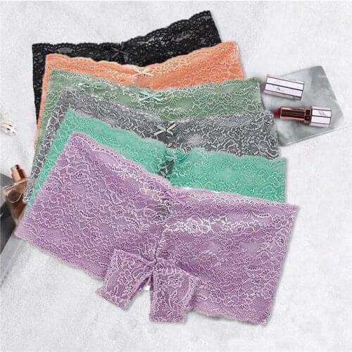 1PC Lace Panties Women Sexy Seamless Solid Color Briefs Female Transparent Intimates Open Crotch Bowknot Ladies Trendy Panties