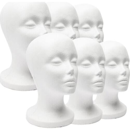 Female Foam Mannequin Head Model Hat Wig Jewelry Holder Shop Display Stand Rack