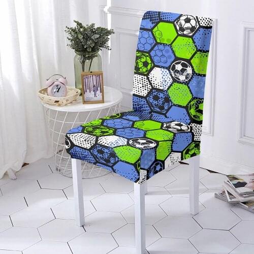 1/2/4/6Pcs Graffiti Chair Cover Spandex Stretch Elastic Slipcovers Chair Covers For Kitchen Dining Room Wedding Banquet Hotel