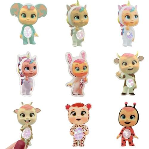 1pcs Cute Baby Acrylic ShakerQuicksand Acrylic Planar Resin DIY Homework Accessories Material Bow-knot Crafts ,1Yc14861