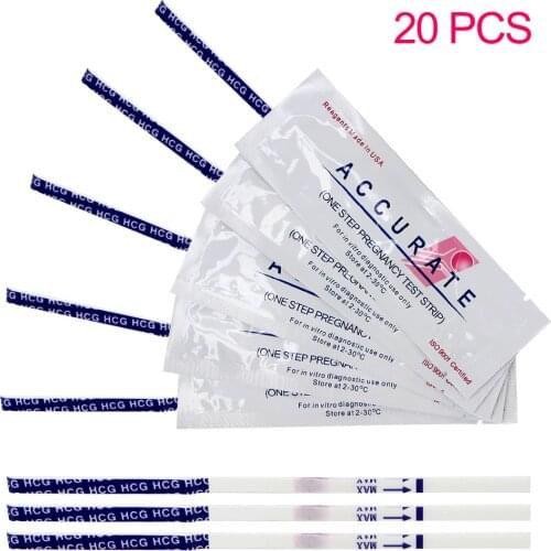 20Pcs HCG Pregnant Stick First Response Over 99% Accuracy Pregnancy Test Lot Quick Reliable Pregnancy Predictor Test Strip
