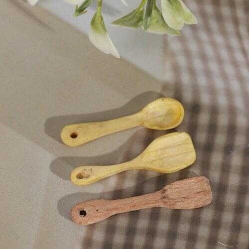 3Pcs/set 1:12 Dollhouse Mini Shovel Soup Spoon Kitchen Tool Simulation Furniture Kitchen Utensils For Decoration