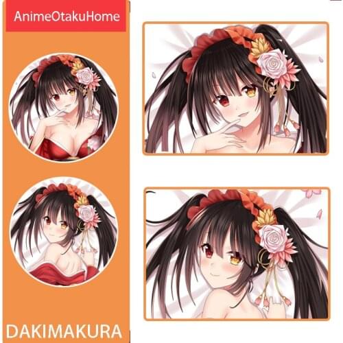 Anime Manga DATE A LIVE Tokisaki Kurumi Sexy Lovely Girl Throw Pillow Cover Hug Pillowcase Otaku Bedding Dakimakura Pillow Case