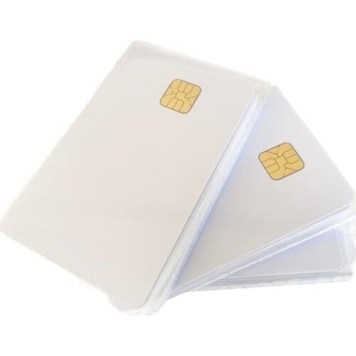 Free shipping 100PCS Contact SLE4428 Chip Smart Blank Card Suport ACR38U IPC/SPC/N1/ND/1281/38T-D1 Card Reader Writer