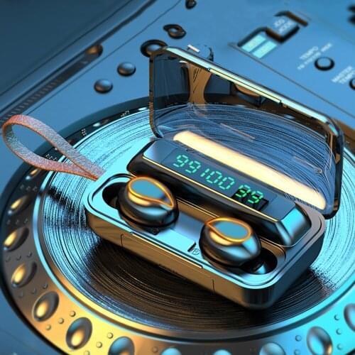 F9 TWS Bluetooth 5.0 Wireless Headphones Auto Pairing CVC8.0 Noise Reduction Gaming Headset IPX7 Waterproof Sports Earphones