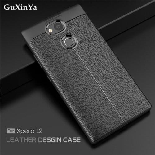 GuXinYa For Cases Sony Xperia L2 Cover Luxury Leather ShockProof TPU Case For Sony Xperia L2 Phone Funda For Sony L2 H3311 H3321
