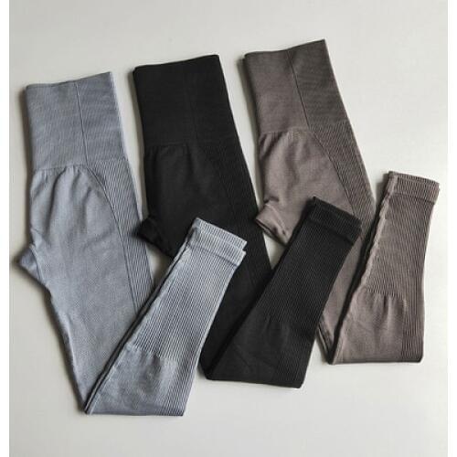 Autumn Winter Quick Dry Sport Leggings Tights Gradual Sports Fitness Yoga Pants High Waist Hip Sport Pants Gym Pants