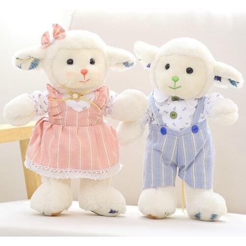 Fashion show popular new high quality creative Dressing little sheep Exquisite doll soft Soothing doll christmase birthday gift
