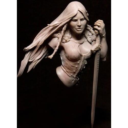 1/10 Resin Bust Building Kit Female Warrior(With base)