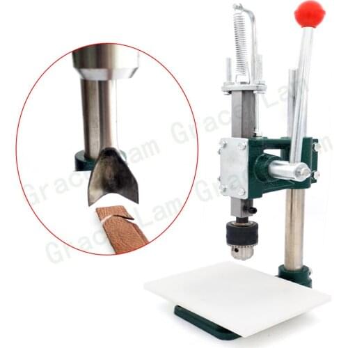 Manual Punch Tool Sets Stamping Machine for Leather Craft DIY Install Pricking Irons Punching Hole