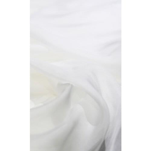 Wholesale 8mm Natura White silk Chinese Chiffon Fabric 140 cm Width Solid Color Soft Garment Marerials Real Silk Fabric