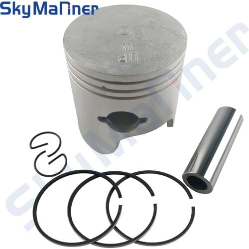 6H4-11631 Piston and 3 Rings Kit STD For Yamaha Outboard Motor 2t 40HP 50HP 3 Cylinder 6H4-11631-09 6H4-11631-00 67MM boat motor