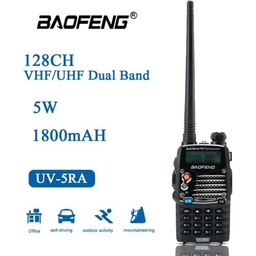 Baofeng UV-5RA Walkie Talkie portatile Dual 136-174 MHz & 400-520 MHz UV 5RA Radio amatoriale trasmettitore Radio bidirezionale