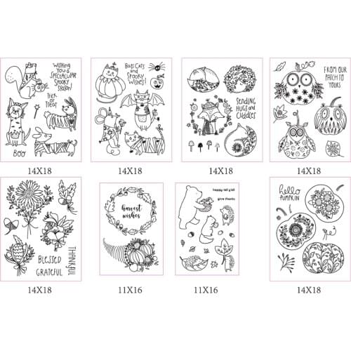 Small animals transparent Clear Silicone Stamp/Seal for DIY scrapbooking/photo album Decorative clear stamp sheets B0675