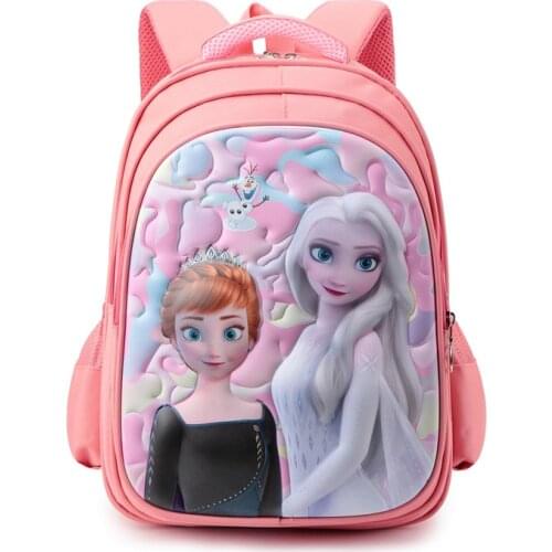 Disney 2021 New Elementary School Schoolbag Cute Cartoon Pattern Marvel Spiderman Backpack 3D Figure Embossed Child Schoolbag
