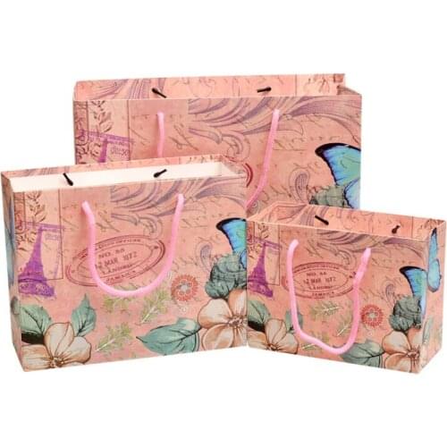 Custom Printed Personalized Pink Matte Laminated Retail Shopping Euro Tote Paper Bag With Logos --XP2315