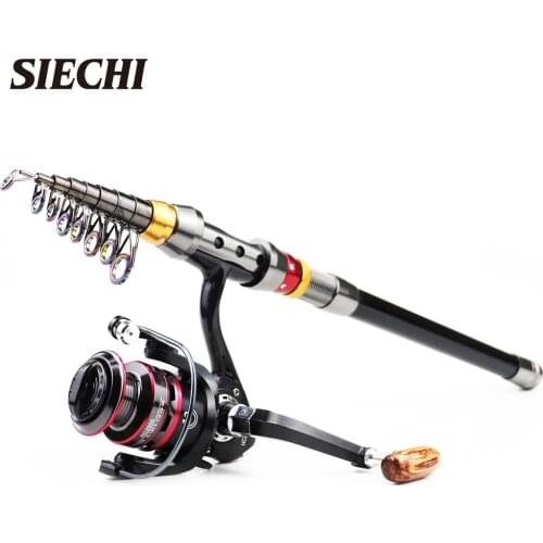 SIECHI 1.8M -3.6M Carp Fishing Rod feeder Hard FRP Carbon Fiber Telescopic Fishing Rod fishing pole