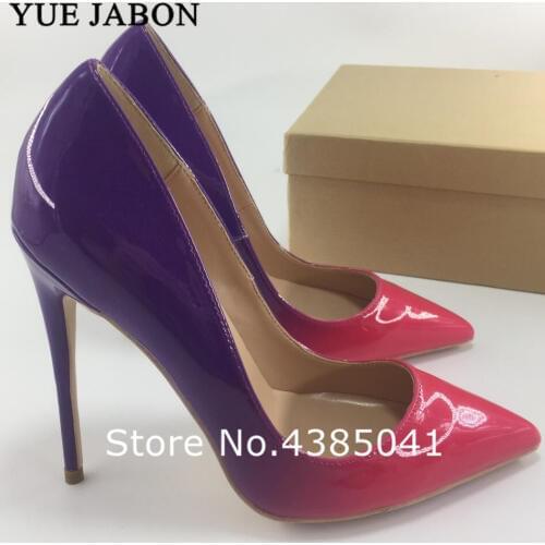 YUE JABON Women Pumps High Heels Shoes 8/10/12cm Stiletto Pointed Toe Woman Sexy Party Shoes Office Lady Wedding Party High Heel
