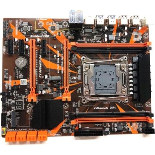 X99 LGA2011-V3 Professional 4 Channel DDR4 64G Ram- SATA 3 Usb3.0 M.2 Desktop Computer Motherboard Module
