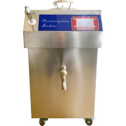 Factory Small Milk Pasteurizer High Quality Ice Cream Raw Milk Pasteurizer and Aging Homogenizer 60L/H FREE CFR BY SEA