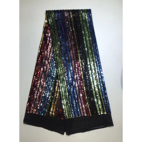 2020 High Quality African Lace Fabrics/French Net Embroidery Sequins Tulle Lace Fabric For Nigerian Wedding Dress X19711