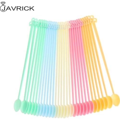 30pcs Mix Rod Spoon Epoxy Resin Tools Stick Plastic Muddler DIY Jewelry Making Random Color