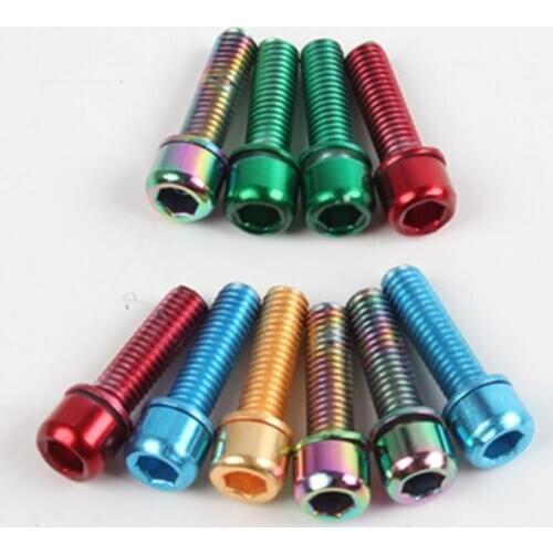 6Pcs/Set Aluminium Alloy Bike Bicycle Bike Hollow Stem Bolts Screw Accessory bike accessories