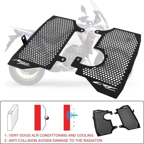 Motorcycle Radiator Side Guard Grill Grille Cover Protector For HONDA CRF1000L Africa Twin/ ADV Sports 2016 2017 2018 2019