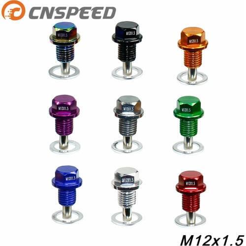 CNSPEED M12*1.5MM Magnetic Oil Drain Plug Magnetic Sump Drain Nut Oil Drain Bolt /Oil Sump drain plug For Most BMW YC100284