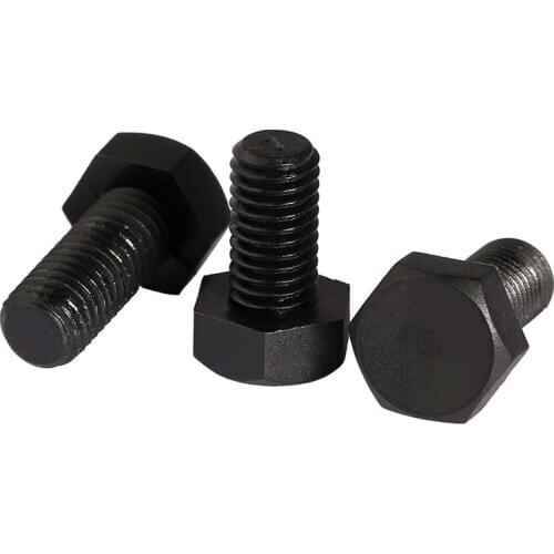 DIN933 black plastic PA66 nylon outer hexagon bolt M8M10M12 GB5783 5PCS