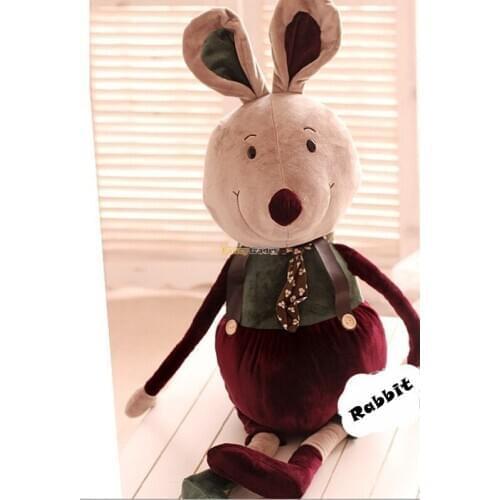 Fancytrader 31'' 80cm Giant Plush Stuffed Rabbit Mouse Elephant Bear, 4 Models Free Shipping FT90182